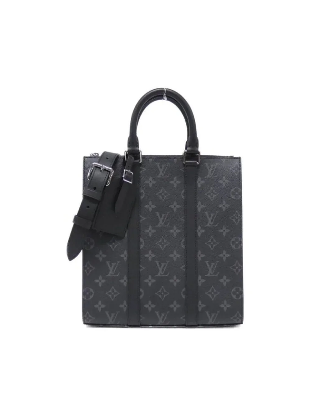Louis Vuitton Monogram Eclipse Sac Plat Cross Bag